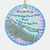 Violet Wing Serenity Prayer ornament (Voorkant)