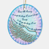Violet Wing Serenity Prayer ornament (Links)