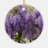 Violet Wisteria Flowers Keramisch Ornament (Voorkant)