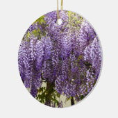 Violet Wisteria Flowers Keramisch Ornament (Links)