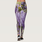 Violet Wisteria Flowers Leggings (Achterkant)