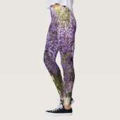 Violet Wisteria Flowers Leggings (Links)