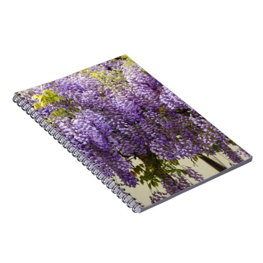 Violet Wisteria Flowers Notitieboek (Rechterzijde)
