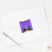 VIOLET Witch's Brew: Spooktacular halloween Vierkante Sticker (Envelop)