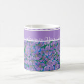 Violet Witte koffie-Mok Patroon om aan te passen Koffiemok (Center)