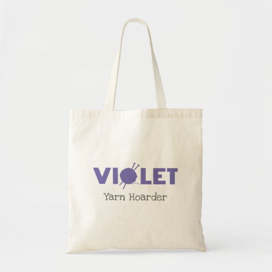 Violet Yarn Hoarder Tote Bag (Voorkant)