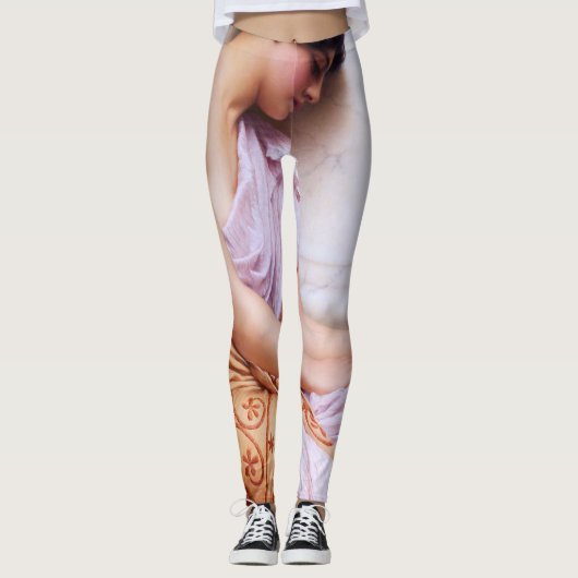 Violet, zoet geweld door John William Godward Leggings (Voorkant)