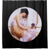 Violet, zoet Violet c1908 Douchegordijn (Voorkant)