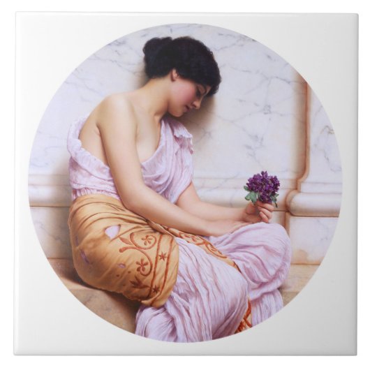 Violet, zoet Violet c1908 Tegeltje (Voorkant)