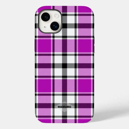 Violet-, zwart- en witte speldenkast HAMbWG Case-Mate iPhone Case (Achterkant)