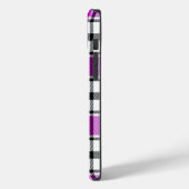 Violet-, zwart- en witte speldenkast HAMbWG Case-Mate iPhone Case (Achterkant / Links)
