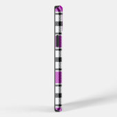 Violet-, zwart- en witte speldenkast HAMbWG Case-Mate iPhone Case (Achterkant / Rechts)