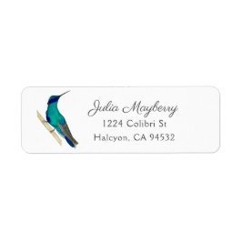 Violetar Hummingbird Label