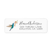 Violetar Hummingbird return address Label (Voorkant)