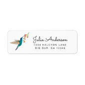 Violetar Hummingbird return address Label (Voorkant)