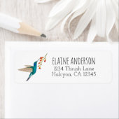 Violetar Hummingbird return address Label (Insitu)