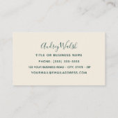 Violetar Hummingbird Visitekaartje (Achterkant)