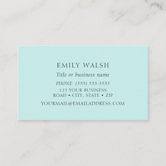 Violetar Hummingbird Visitekaartje (Achterkant)