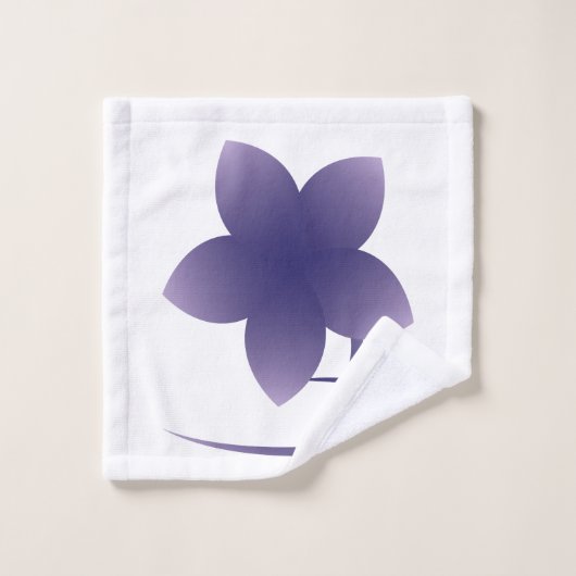 Violetbloem Bad Handdoek (Wasdoekje)
