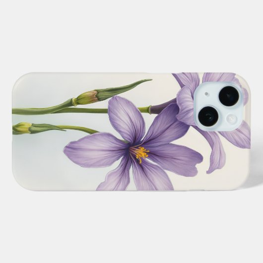 Violetbloem Case-Mate iPhone Case (Achterkant (horizontaal))