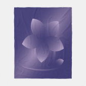 Violetbloem Fleece Deken (Voorkant)
