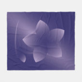 Violetbloem Fleece Deken (Voorkant (Horizontaal))