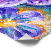 Violetbloem Perfect Poster (Hoek)