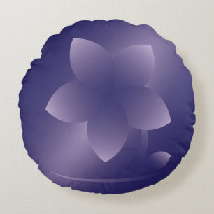 Violetbloem Rond Kussen