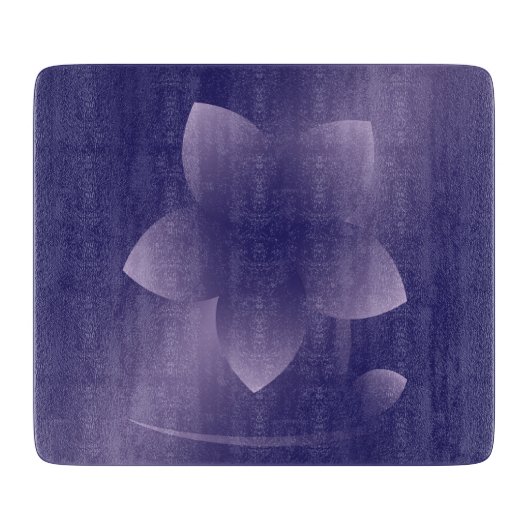 Violetbloem Snijplank (Voorkant)