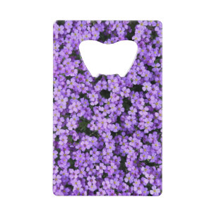 Violetbloemen Creditkaart Flessenopener