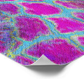 violetgirafdrukken poster (Hoek)