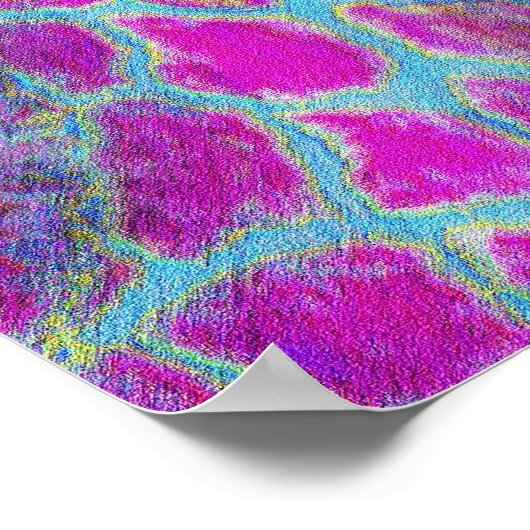 violetgirafdrukken poster (Hoek)