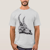 VioletGunmetalArt Mannen's Horned Skull t shirt (Voorkant)