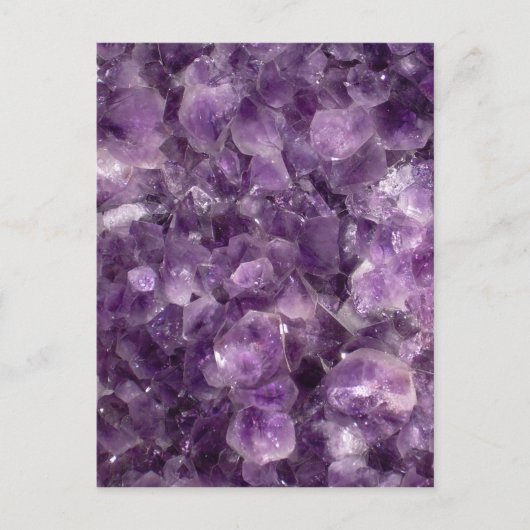 Violetkleurige Geode Briefkaart (Voorkant)
