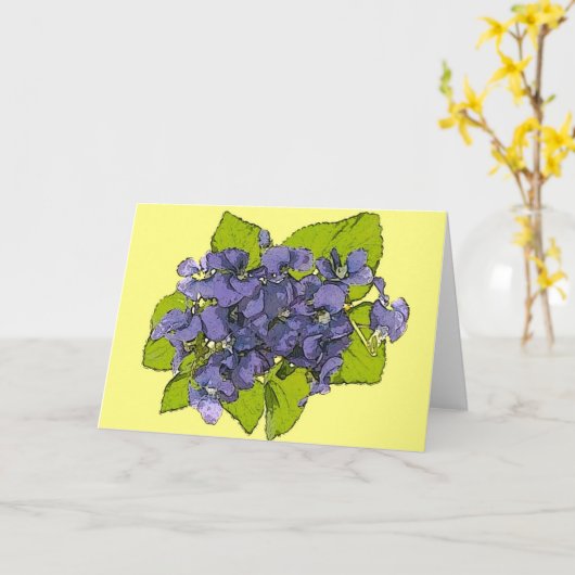 Violets2013 Kaart (Gele Bloem)