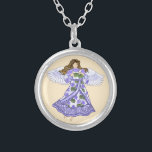 Violets Angel Zilver Vergulden Ketting<br><div class="desc">Violets Angel ketting, T-shirts en Angel geschenken van ArtMuvz Illustration. Mooie Gold Angel T-shirt , Christelijk Angel verjaardagscadeaus en kerstcadeaus, canvas tas, mok, pet. Engelgeschenken zijn een doordachte en betekenisvolle manier om iemand te shows die je belangrijk vindt.Engelgeschenken kunnen religieus of seculier van natuur zijn en kunnen voor elk budget...</div>