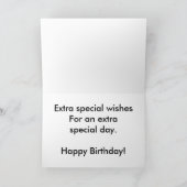 Violets Birthday Kaart (groot afdrukken) (Binnen)