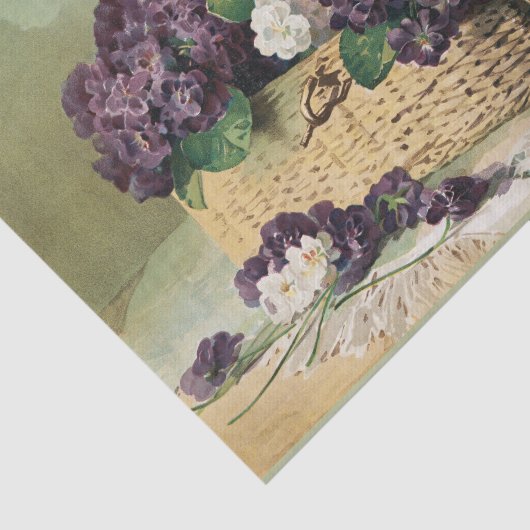 Violets en Lilacs Franse Bloemen Decoupage Tissuepapier (Detail)