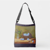 Violets en mand van eieren Crossbody Bag Crossbody Tas (Voorkant)