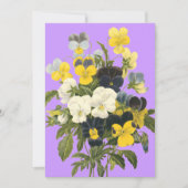 Violets en Pansy Custom Baby Douche Uitnodigingen (Voorkant)