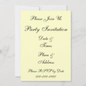 Violets en Pansy Floral Custom Party Uitnodigingen (Achterkant)