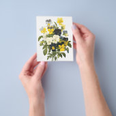 Violets en pansy Flowers botanische kunst Flyer (Hand)