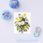 Violets en pansy Flowers botanische kunst Flyer (Enkel)