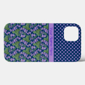 Violets en poka Dots iPhone 6 hoesje Xtreme Hoesje (Achterkant (horizontaal))