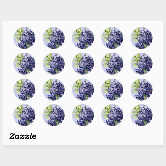 Violets Flower Art Sticker (Vel)