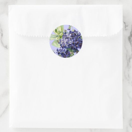 Violets Flower Art Sticker (Tas)