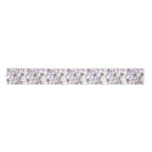 Violets Garlands Satin Ribbon 3" Satijnen Lint (Voorkant)
