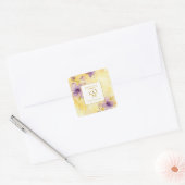 Violets Gold 50e bruiloft Jubileum Sticker (Envelop)