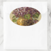  Violets Gouden Vaas Sticker (Tas)