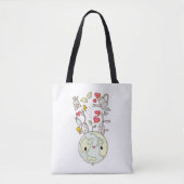 Violet's herbruikbare canvas tas (Voorkant)